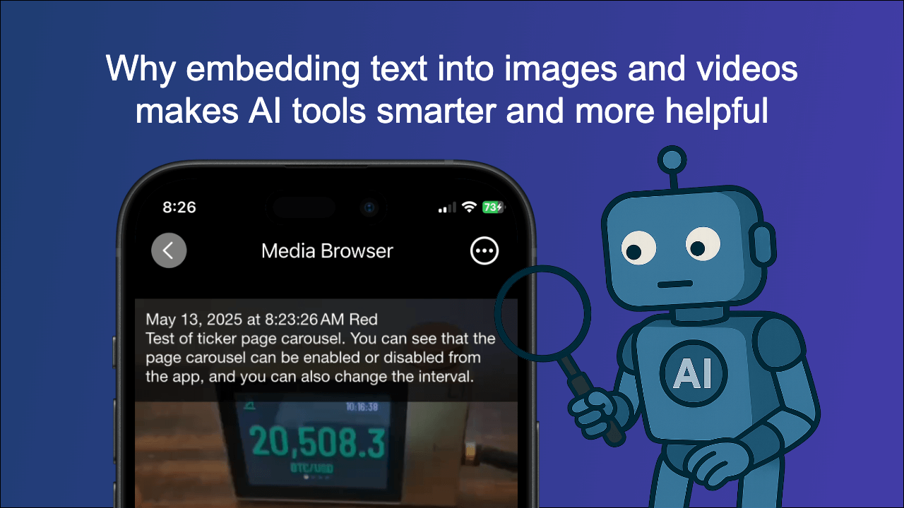 AI analyzing embedded text in images and videos