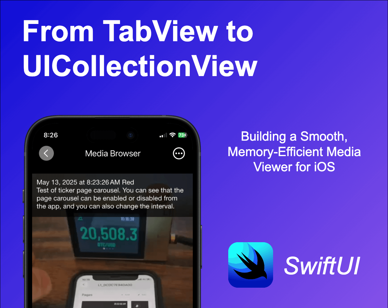 Comparison of TabView vs UICollectionView performance