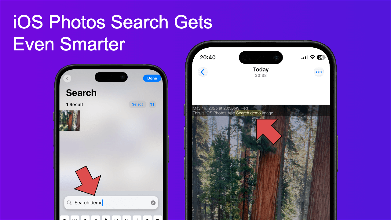 iOS Photos Search demo screenshot